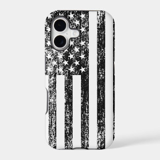 白黒米国旗のiPhoneの箱