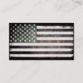 白黒米国旗 名刺 (裏面)