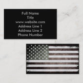 白黒米国旗 名刺 (正面/裏面)