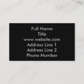 白黒米国旗 名刺 (正面)