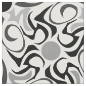 白黒米粒模様 ファブリック (クローズアップ)