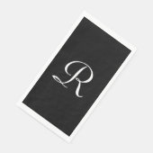 白黒紙ゲモノグラムのストタオル (コーナー)