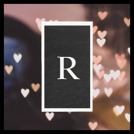 白黒紙ゲモノグラムのストタオル