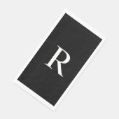 白黒紙ゲモノグラムのストタオル (コーナー)