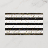 白黒紙吹雪おむつストライプラッフルカード エンクロージャーカード (裏面)