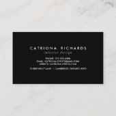 白黒紙吹雪ドットモダン名刺 名刺 (裏面)