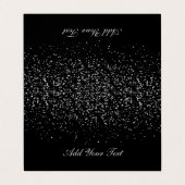 白黒紙吹雪 |座席表 名刺 (外部フラット)