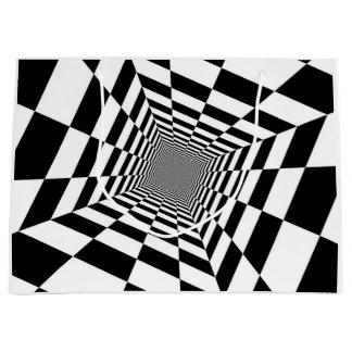 白黒紙抱き枕 ラージペーパーバッグ