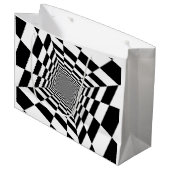白黒紙抱き枕 ラージペーパーバッグ (正面アングル)
