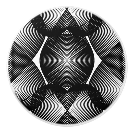 白黒素晴らしセラミックのノブ/プルの外観 セラミックノブ (正面)