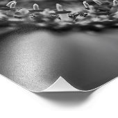 白黒素晴らしフローラマクロ フォトプリント            (角)