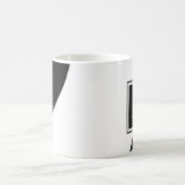 白黒素晴らしモノグラム コーヒーマグカップ (中央)