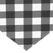 白黒素朴バッファローのプレイド ショートテーブルランナー (コーナー)