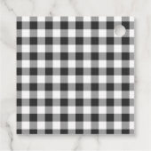 白黒素朴バッファローのプレイド フェイバータグ (裏面)