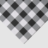 白黒素朴バッファローチェック格子模様 薄葉紙 (詳細)