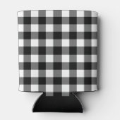 白黒素朴バッファロープレイドウッズのパーソナライズ 缶クーラー (裏面)