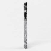 白黒素朴フォト最高のパパイニシャル Case-Mate iPhoneケース (裏面/右)