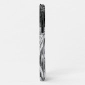 白黒素朴フォト最高のパパイニシャル Case-Mate iPhoneケース (裏面/左)