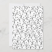 白黒素朴プリントの新しいアドレス 案内状 (裏面)