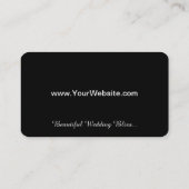 白黒紫陽花結婚の名刺セット 名刺 (裏面)