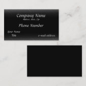 白黒細い縦縞 名刺 (正面/裏面)