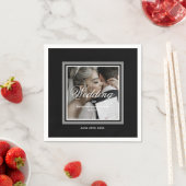 白黒結婚のナプキン スタンダードカクテルナプキン (インサイチュ)