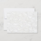 白黒結婚のモダンシンプルQR 出欠カード (裏面)