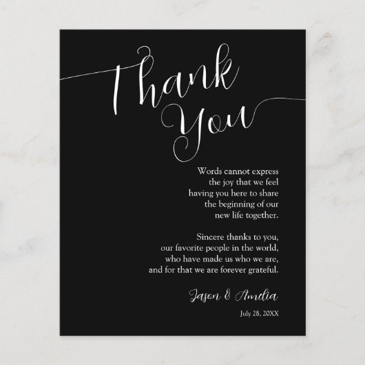 白黒結婚の場所設定 チラシ (正面)