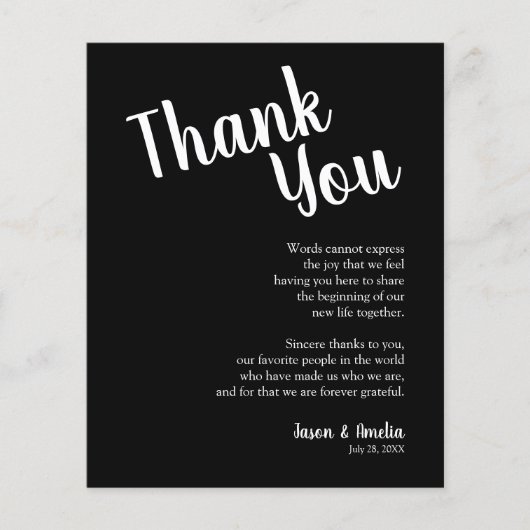 白黒結婚の場所設定 チラシ (正面)