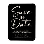 白黒結婚の手書き筆記用ウェブサイト マグネット (縦)