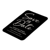 白黒結婚の手書き筆記用ウェブサイト マグネット (左側)