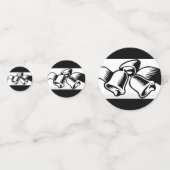 白黒結婚の鐘 コンフェッティ (正面)