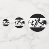 白黒結婚の鐘 コンフェッティ (裏面)