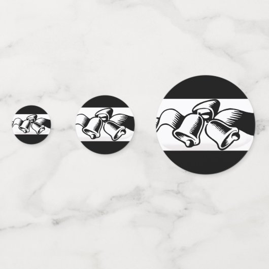 白黒結婚の鐘 コンフェッティ (裏面)