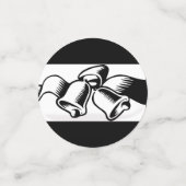 白黒結婚の鐘 コンフェッティ (スモール正面)