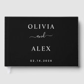 白黒結婚の ゲストブック (正面)