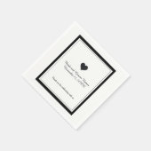 白黒結婚の スタンダードカクテルナプキン