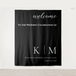 白黒結婚の タペストリー