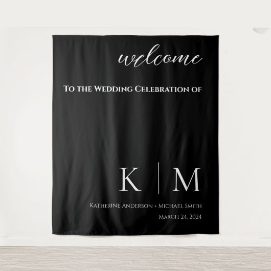 白黒結婚の タペストリー (正面)