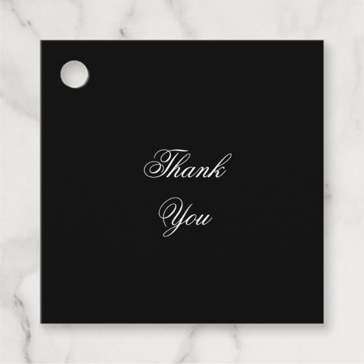 白黒結婚の フェイバータグ (正面)