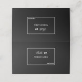 白黒結婚の プレイスカード (外部開封)