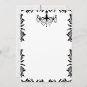 白黒結婚の 招待状 (正面/裏面)