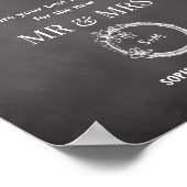 白黒結婚のJARサインのポスター ポスター (角)