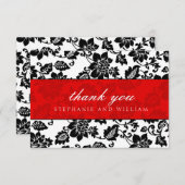 白黒結婚サンキューカード サンキューカード (正面/裏面)