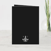 白黒結婚シャンデリアの送達命令 プログラム (裏面)