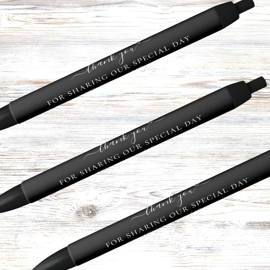 白黒結婚ス感謝していト 黒ボールペン