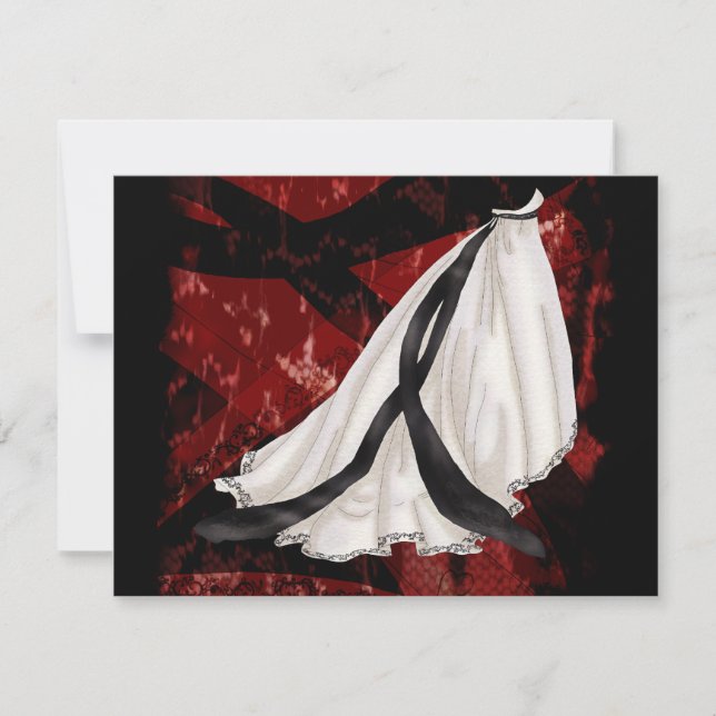 白黒結婚ズガウン (正面)