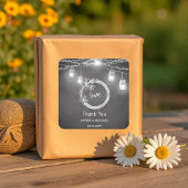 白黒結婚ズメイソンジャールカルクボード スクエアシール