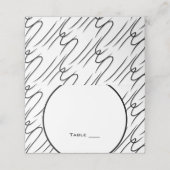 白黒結婚セット |座席表 プレイスカード (外部開封)