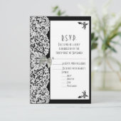 白黒結婚レースR.S.V.P 出欠カード (スタンド正面)
